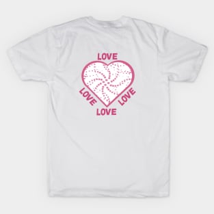 Connecting the Dots of the Heart - Love Love Love Love Dots T-Shirt